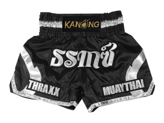 Personlig Thaiboxnings Shorts : KNSCUST-1203 Svart