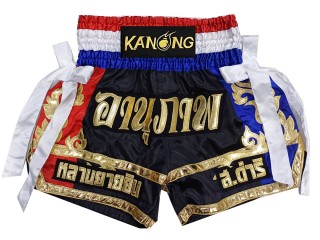 Personlig Thaiboxnings Shorts : KNSCUST-1214 Svart