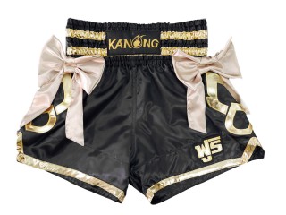 Personliga Muay Thai Shorts : KNSCUST-1232 Svart