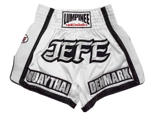 Personlig Thaiboxnings Shorts : KNSCUST-1244-Vit