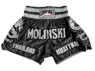 Personlig Thaiboxnings Shorts : KNSCUST-1251-Svart