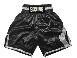 Personlig Boxningsshorts : KNBSH-036-Svart-Silver