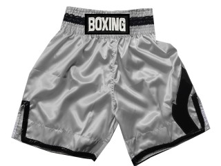Personlig Boxningsshorts  : KNBSH-036-Silver