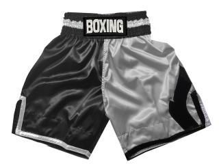 Personlig Boxningsshorts  : KNBSH-037-TT-Svart-Silver