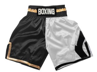 Designa egna Boxningsshorts Boxing Shorts : KNBSH-037-TT-Svart-Vit