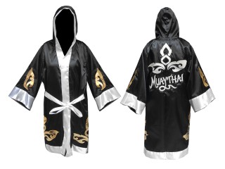 Kanong Muay Thai Morgonrock Robe : KNFIR-143-Svart