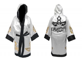 Kanong Muay Thai Morgonrock Robe : KNFIR-143-Vit