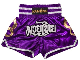 KANONG Muay Thai Shorts Sverige : KNS-143-Lila