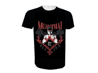 Lägg till namn Muay Thai Kick Boxing T-shirt : KNTSHCUST-001
