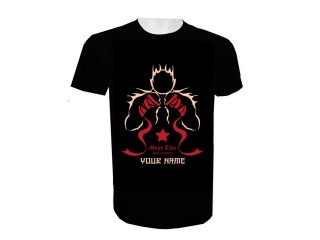Lägg till namn Muay Thai Kick Boxing T-shirt : KNTSHCUST-002