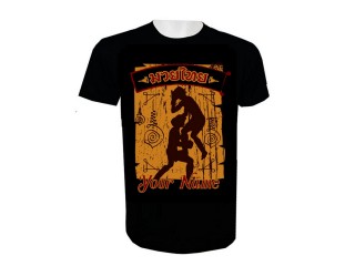 Lägg till namn Muay Thai Kick Boxing T-shirt : KNTSHCUST-005