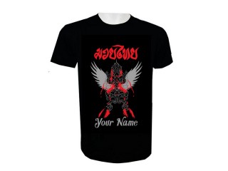 Lägg till namn Muay Thai Kick Boxing T-shirt : KNTSHCUST-007