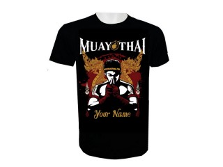 Lägg till namn Muay Thai Kick Boxing T-shirt : KNTSHCUST-011
