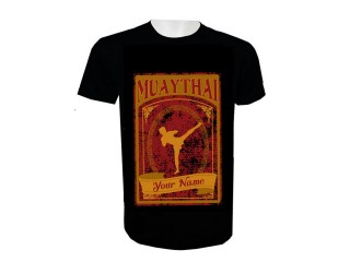 Lägg till namn Muay Thai Kick Boxing T-shirt : KNTSHCUST-013
