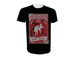 Lägg till namn Muay Thai Kick Boxing T-shirt : KNTSHCUST-014