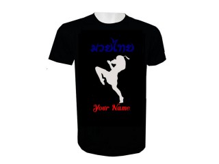 Lägg till namn Muay Thai Kick Boxing T-shirt : KNTSHCUST-016