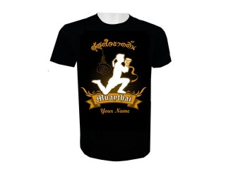 Lägg till namn Muay Thai Kick Boxing T-shirt : KNTSHCUST-017