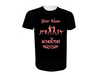 Lägg till namn Muay Thai Kick Boxing T-shirt : KNTSHCUST-019