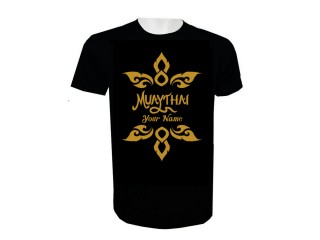 Lägg till namn Muay Thai Kick Boxing T-shirt : KNTSHCUST-020