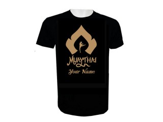 Lägg till namn Muay Thai Kick Boxing T-shirt : KNTSHCUST-022
