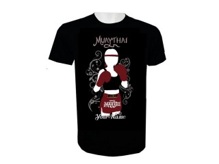 Lägg till namn Muay Thai Kick Boxing T-shirt : KNTSHCUSTWO-003