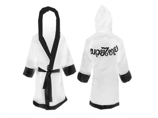 Kanong Muay Thai Fight Robe : KNFIR-001-Vit 