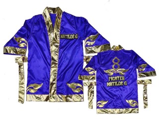 Kanong Muay Thai Boxningsrock  : KNFIRCUST-001-Blå