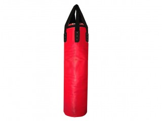 Kanong Skräddarsydd Mikrofiberläder Boxningssäck (ofylld) : Röd 180 cm.
