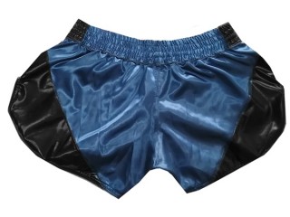 Retro Kanong Muay Thai Shorts Sverige : KNSRTO-202-Marinblå