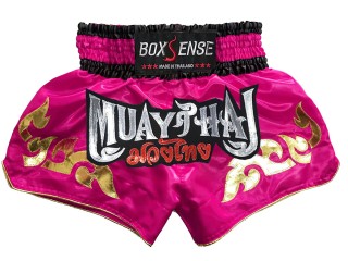 Boxsense Muay Thai Shorts : BXS-092-Mörkrosa