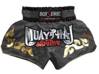 Boxsense Muay Thai Shorts : BXS-092-Grå