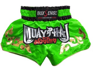 Boxsense Muay Thai Shorts : BXS-092-Limegrön