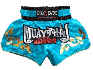 Boxsense Muay Thai Shorts : BXS-092-himmelsblå