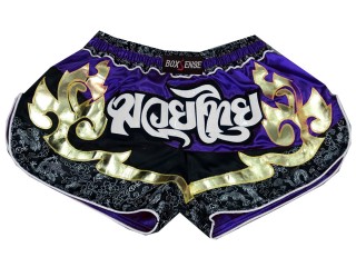 Retro Boxsense Muay Thai Shorts : BXSRTO-028-Blå