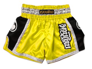 Retro Kanong Muay Thai Shorts Sverige : KNSRTO-208-Gul