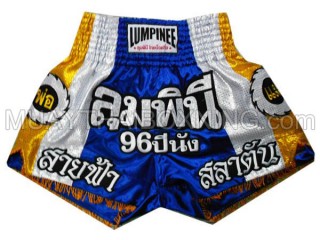 Lumpinee Muay Thai Shorts : LUM-001 Blå