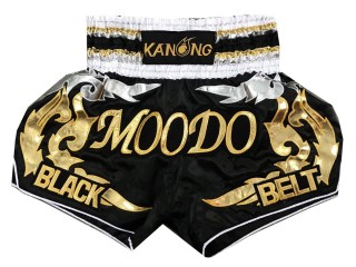 Personliga Kick boxing Shorts  : KNSCUST-1048 Svart 