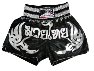 Lumpinee Muay Thai Shorts : LUM-050-Svart-Silver