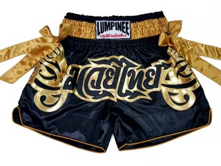 Lumpinee Muay Thai Shorts : LUM-051-Svart-Guld