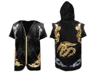 KANONG Muay Thai Boxning Gjorts / Hoodies / Walk in Jacket : Svart / Drake