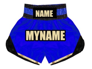 Designa egna Boxningsshorts Boxing Shorts : KNBSH-022-Blå