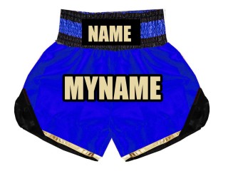 Personlig Boxningsshorts : KNBSH-022-Blå