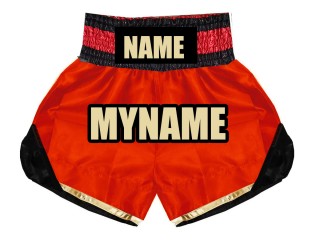 Personlig Boxning shorts : KNBSH-022-Röd