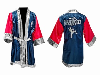 Kanong Muay Thai Morgonrock Robe : Blå / Röd