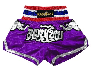 KANONG Muay Thai Shorts Sverige : KNS-125-Lila