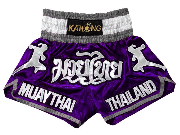 KANONG Muay Thai Shorts Sverige : KNS-133-Violett