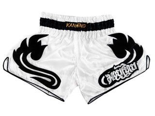 Retro Kanong Muay Thai Shorts : KNSRTO-209-Vit