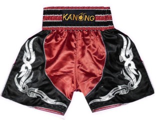 Kanong Boxningsshorts : KNBSH-202-Röd-Svart