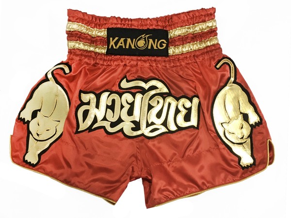 Kanong Muay Thai Shorts Boxningsshorts : KNS-135-Röd