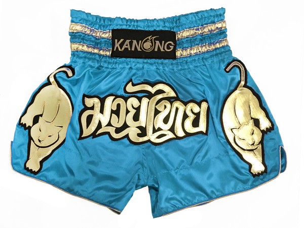 Kanong Muay Thai Shorts Boxningsshorts : KNS-135-himmelsblå
